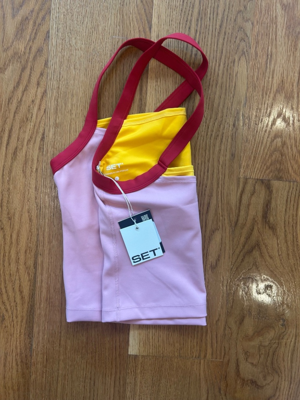 Set Active Luxform Lux Studio Tank Sunrise NWT size large - Picture 5 of 5